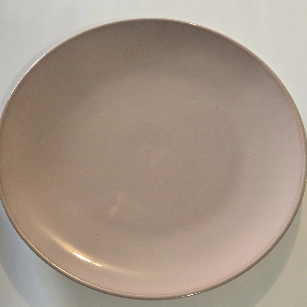 Set of Two Pink Dinner Plates